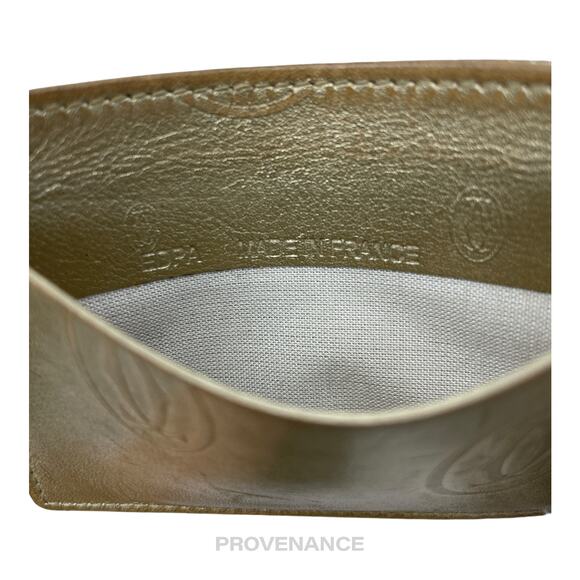 🔴 Cartier Card Holder Wallet - Champagne Gold Leather - Picture 5 of 6